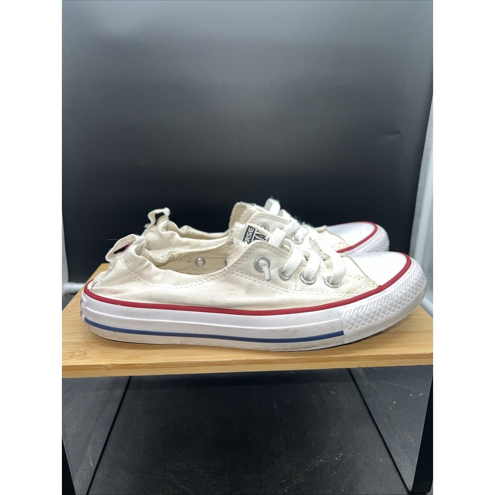 Converse Chuck Taylor All Star Shoreline Slip On Sneaker White Womens Size 7